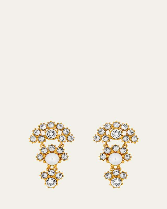 Crystal Arch Drop Earring